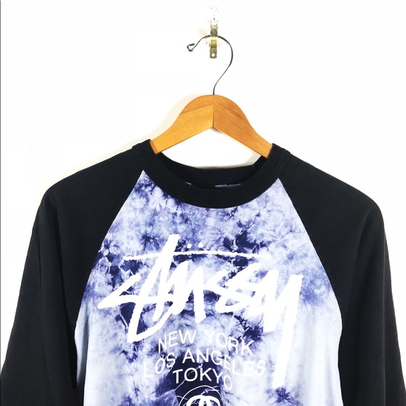 tie dye baseball t shirt